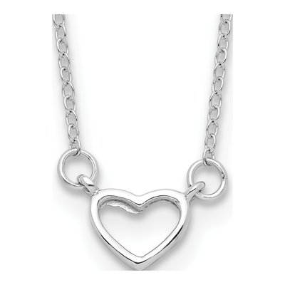 Sterling Silver Heart Pendant Necklace