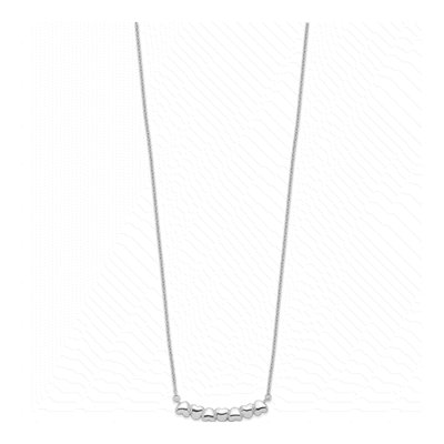 Sterling Silver Heart Bar Pendant Necklace – view 3
