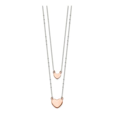Sterling Silver Heart Pendant Necklace – view 3