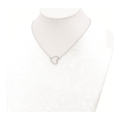 Sterling Silver Heart Pendant Necklace – view 4