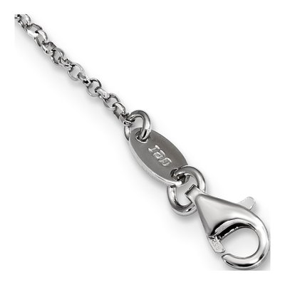 Sterling Silver CZ Forever Pendant Necklace – view 2