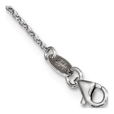 Sterling Silver CZ Love Pendant Necklace – view 2
