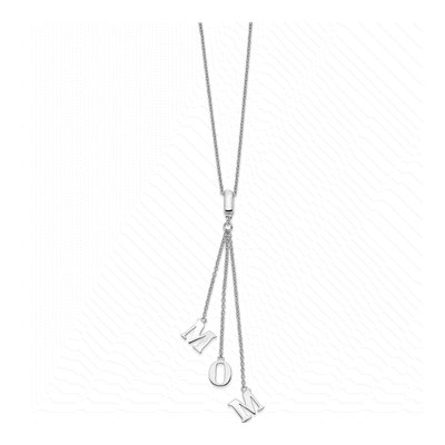 Sterling Silver CZ 'mom' Y-Necklace Pendant Necklace – view 3
