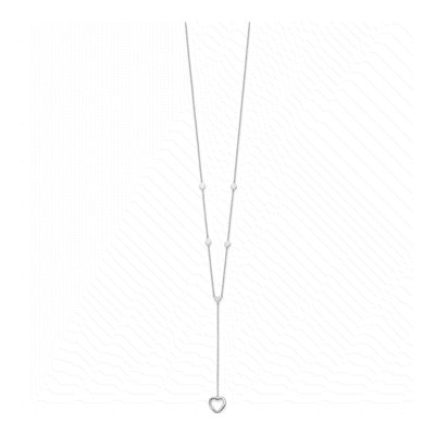 Sterling Silver Hearts Y-Necklace Pendant Necklace – view 3