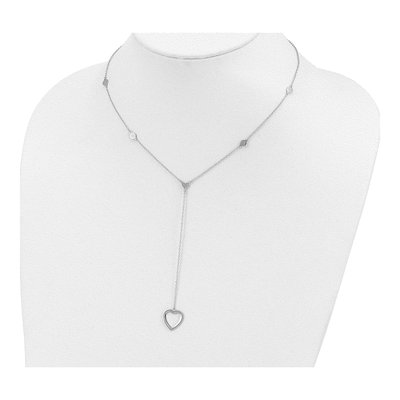 Sterling Silver Hearts Y-Necklace Pendant Necklace – view 4