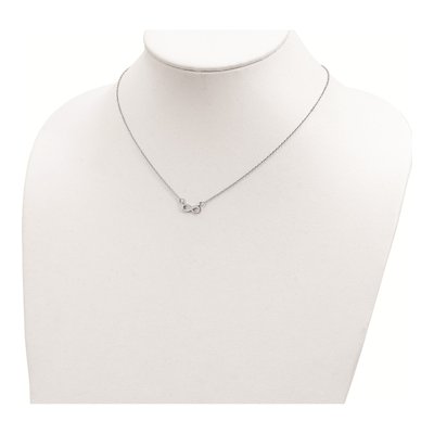 Sterling Silver Infinity Pendant Necklace – view 4