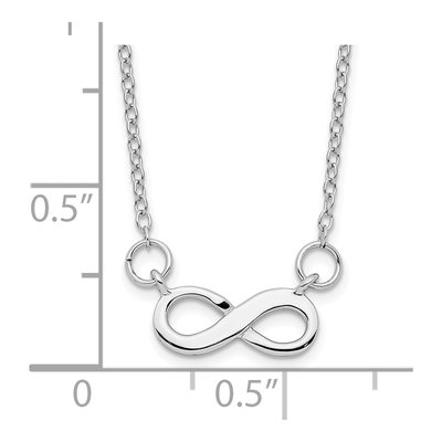 Sterling Silver Infinity Pendant Necklace – view 5