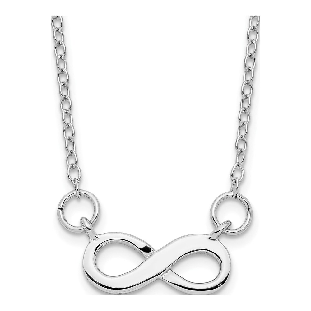 Sterling Silver Infinity Pendant Necklace