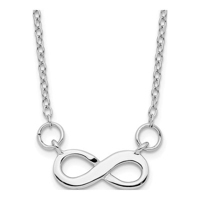 Sterling Silver Infinity Pendant Necklace