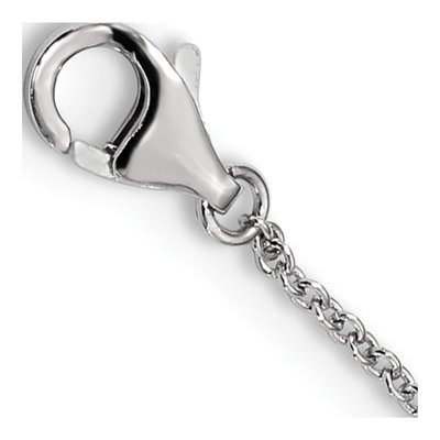 Sterling Silver CZ Hashtag Smile Pendant Necklace – view 2