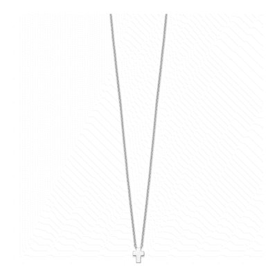 Sterling Silver Cross Pendant Necklace – view 3
