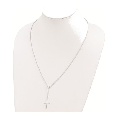 Sterling Silver Cross Pendant Necklace – view 4