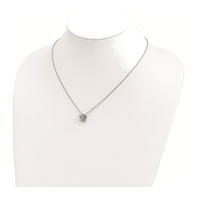 Sterling Silver 3-Cross Pendant Necklace – view 4