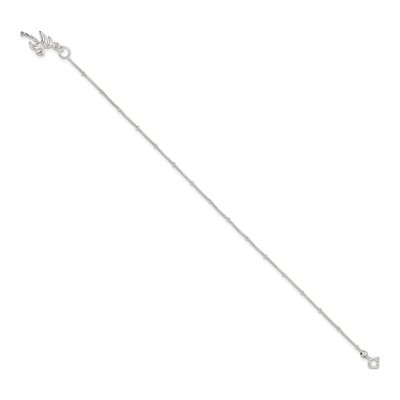 Sterling Silver Palm Tree Anklet – view 3