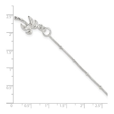 Sterling Silver Palm Tree Anklet – view 5