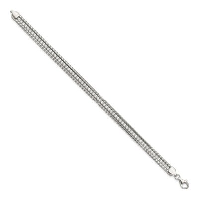 Sterling Silver CZ Bracelet – view 2
