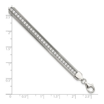 Sterling Silver CZ Bracelet – view 4