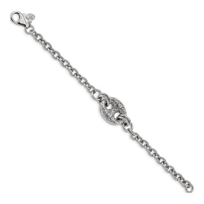 Sterling Silver Fancy Swirls Bracelet – view 2