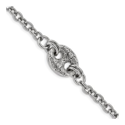 Sterling Silver Fancy Swirls Bracelet