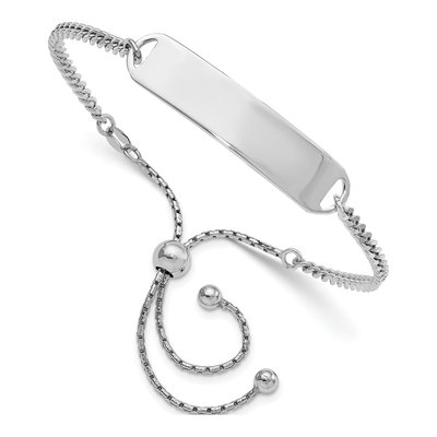 Sterling Silver Adjustable ID Bracelet