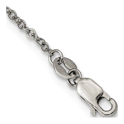 Sterling Silver CZ Fancy Twisted Circle Pendant Necklace – view 2