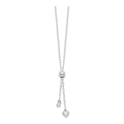 Sterling Silver Cable Heart Necklace – view 3