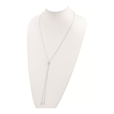 Sterling Silver Cable Heart Necklace – view 4