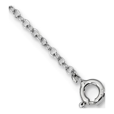Sterling Silver 6-Flower Station Pendant Necklace – view 2