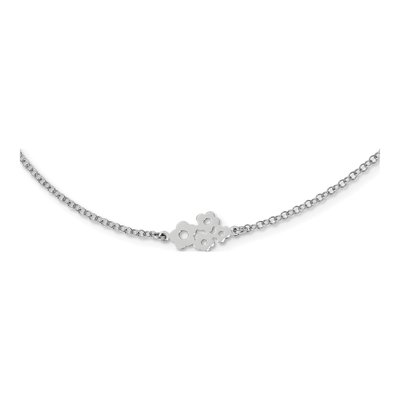Sterling Silver 6-Flower Station Pendant Necklace