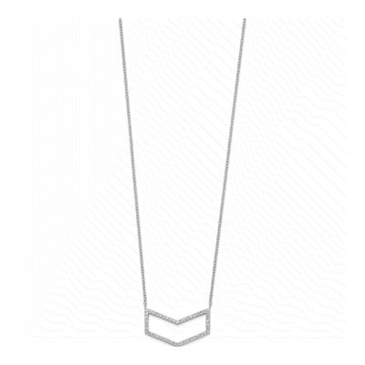 Sterling Silver CZ Necklace – view 3