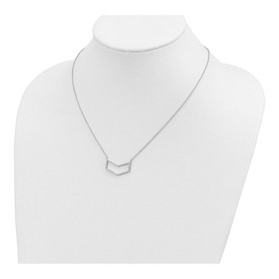 Sterling Silver CZ Necklace – view 4