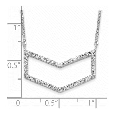 Sterling Silver CZ Necklace – view 5