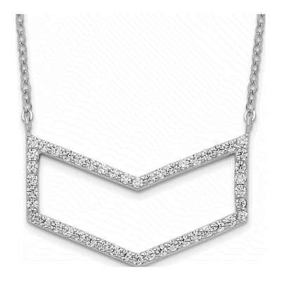 Sterling Silver CZ Necklace