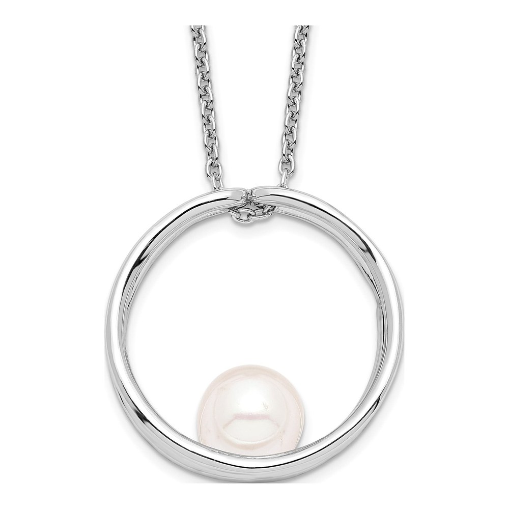 Sterling Silver Freshwater Cultured Pearl Round Necklace