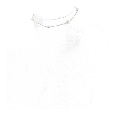 Sterling Silver Freshwater Cultured Pearl Girls' Necklace – view 3