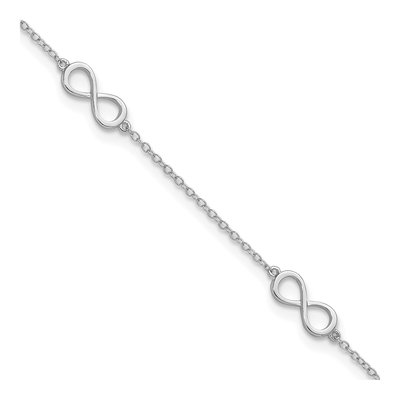 Sterling Silver Infinity Anklet