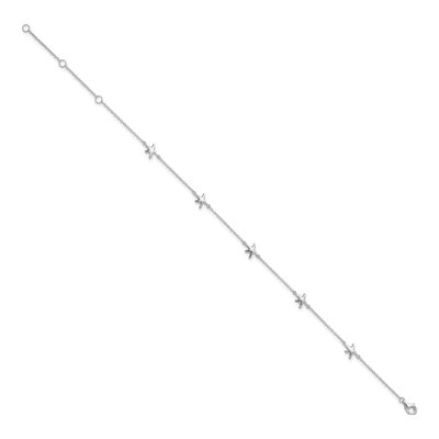 Sterling Silver Starfish Anklet – view 3