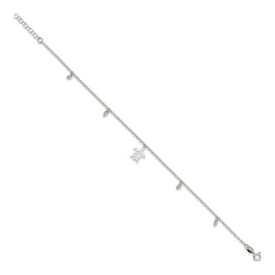 Sterling Silver Turtle Anklet – view 3