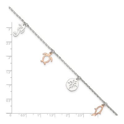 Sterling Silver Seashore Anklet – view 5