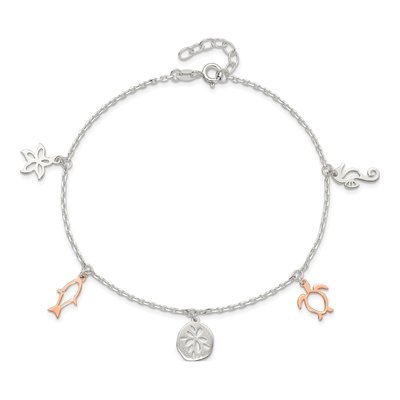 Sterling Silver Seashore Anklet – view 6