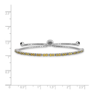 Sterling Silver CZ August Birthstone Bracelet – view 3