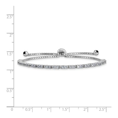 Sterling Silver CZ June Lavender Bracelet – view 3