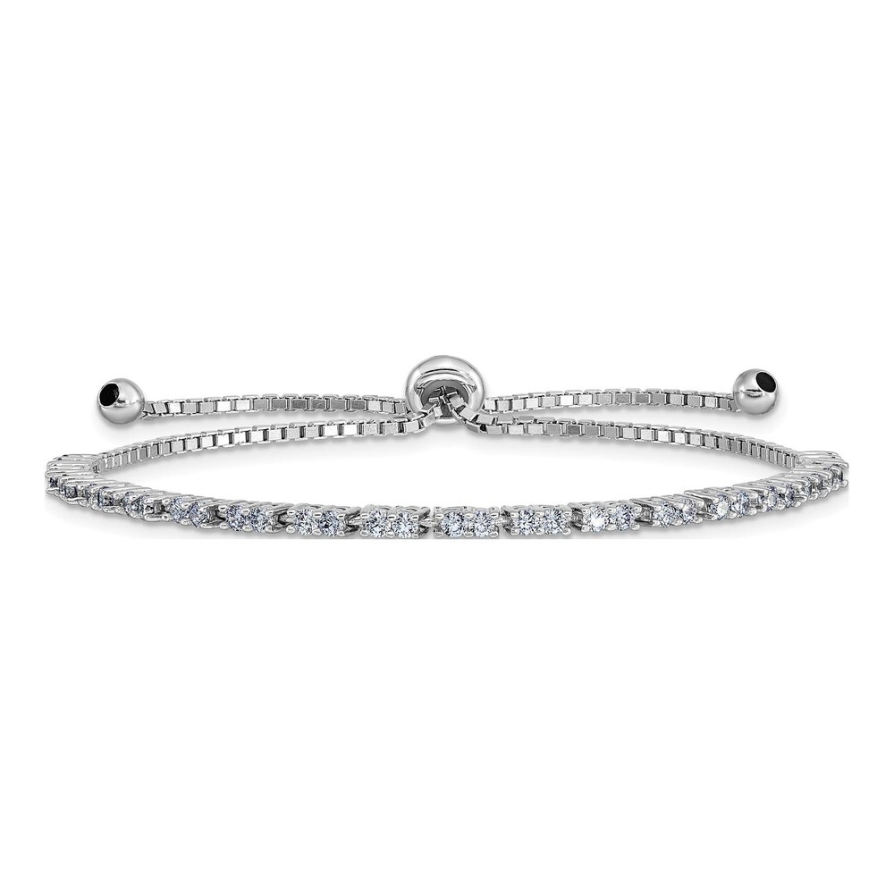 Sterling Silver CZ June Lavender Bracelet