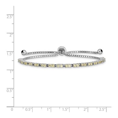 Sterling Silver CZ November Birthstone Bracelet – view 3