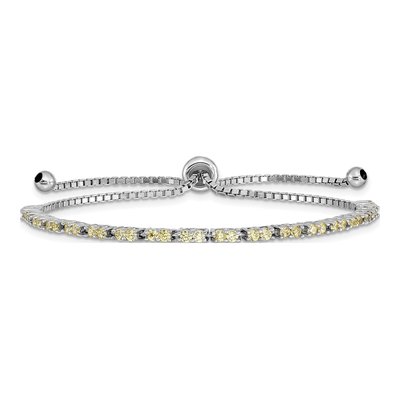 Sterling Silver CZ November Birthstone Bracelet