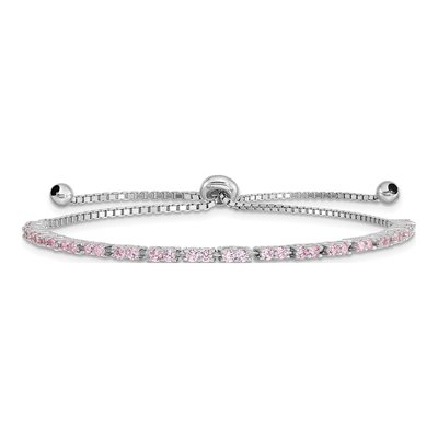Sterling Silver CZ October Birthstone Bracelet