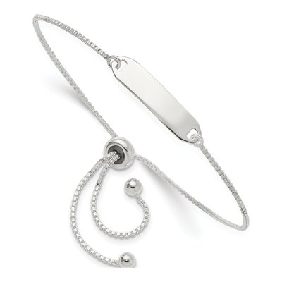 Sterling Silver Bar Adjustable Bracelet