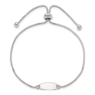 Sterling Silver Bar Adjustable Bracelet – view 4