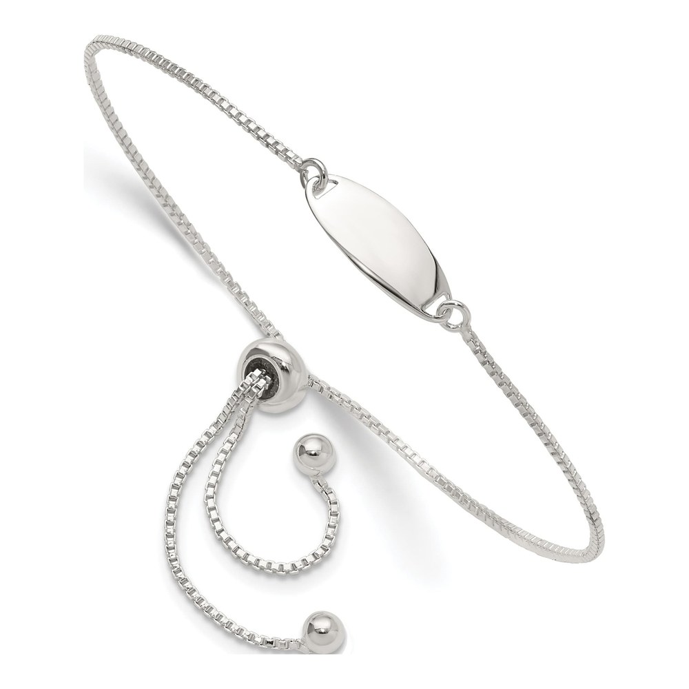 Sterling Silver Bar Adjustable Bracelet