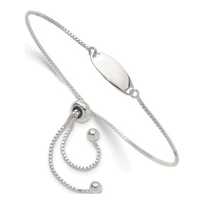 Sterling Silver Bar Adjustable Bracelet